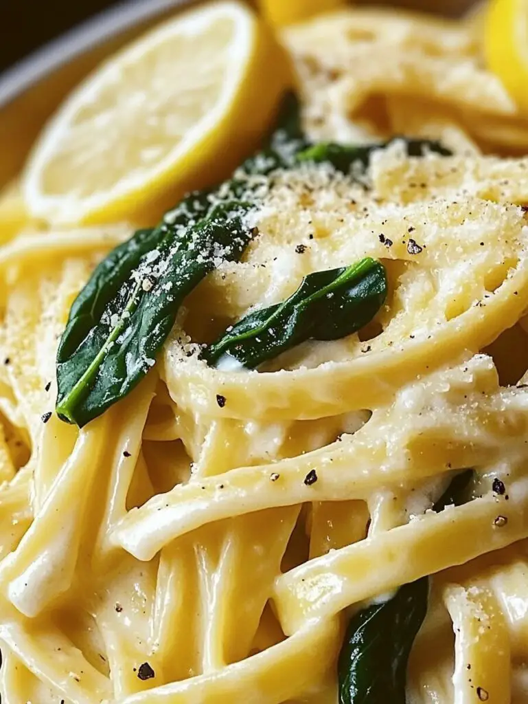 Lemon Ricotta Pasta with Spinach