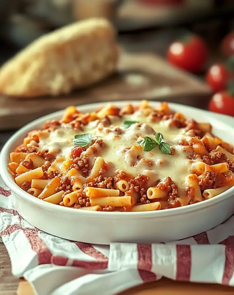 Baked Ziti with Ground Beef