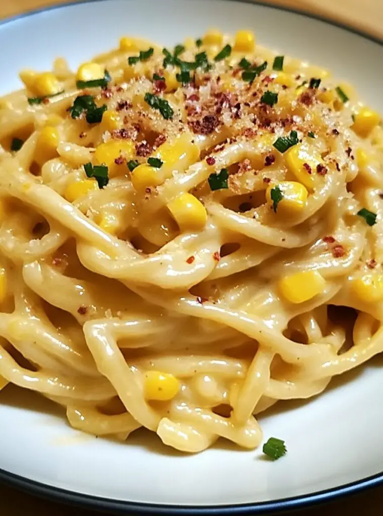 Spicy Corn Carbonara