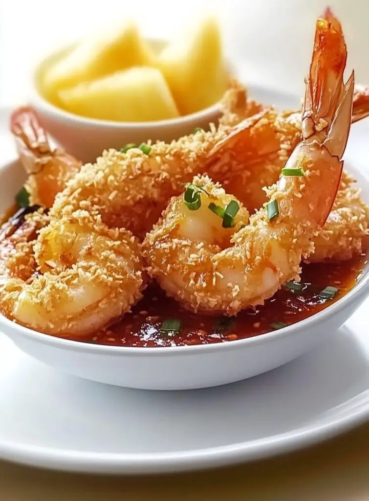 Oven-Fried Coconut Shrimp with Thai Pineapple Chili Sauce