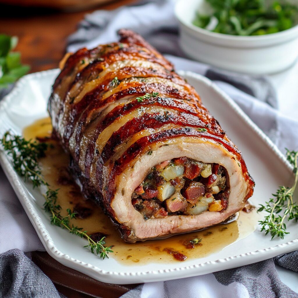 Christmas Stuffed Pork Roast