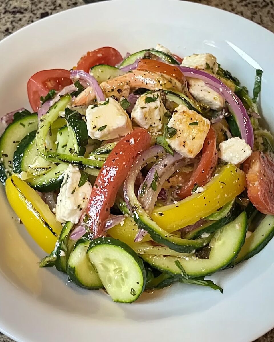 Greek Zoodle Salad