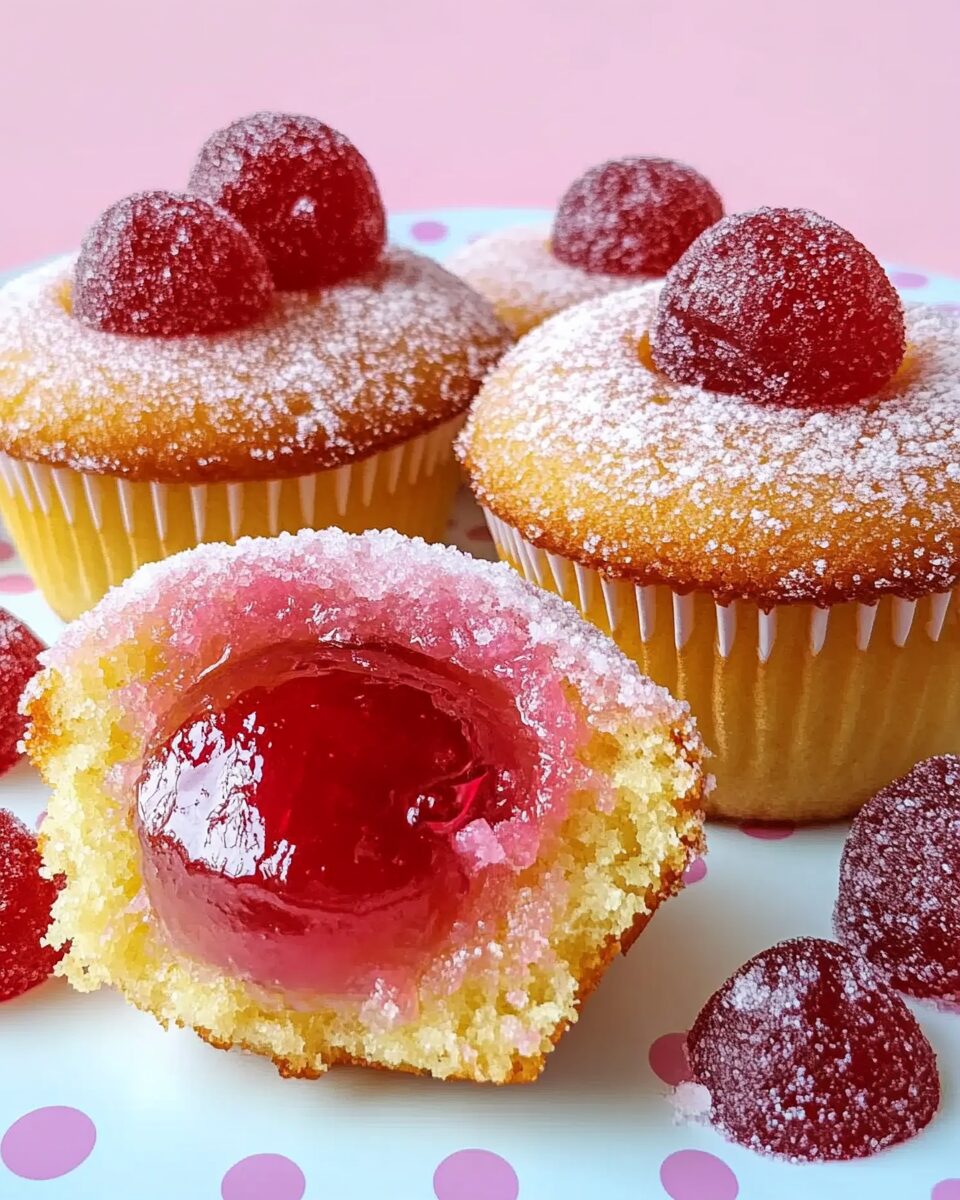 Jelly Doughnut Cupcakes