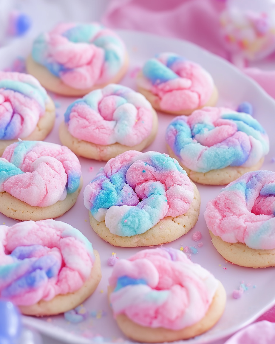 Cotton Candy Cookies