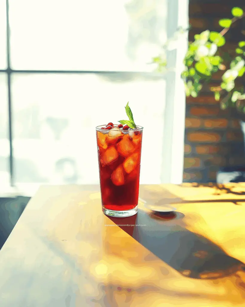 Pomegranate Iced Tea