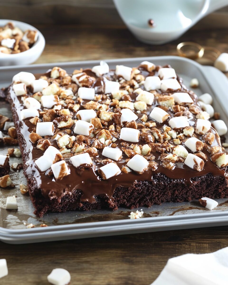 Rocky Road Sheet Cake
