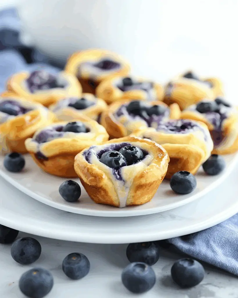 Blueberry Crescent Roll Muffins