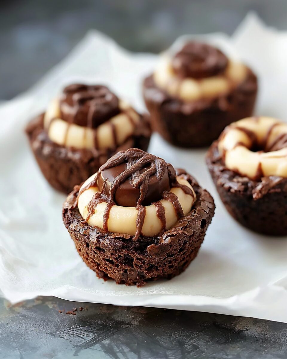 Buckeye Brownie Bites