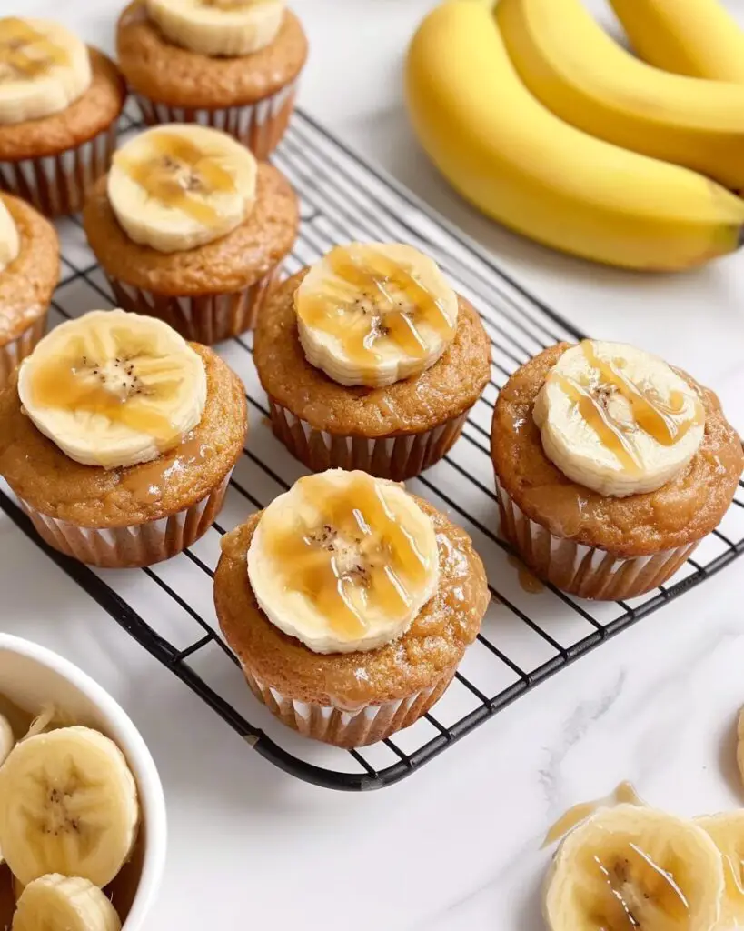 Caramel Banana Muffins