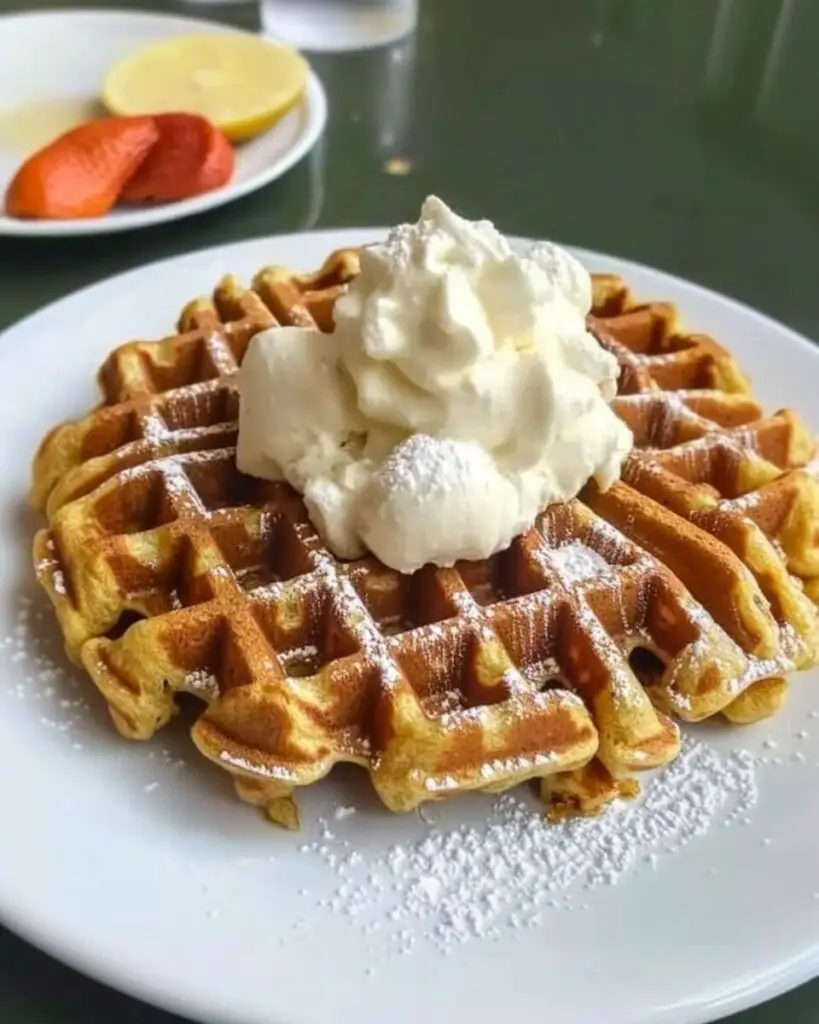 Carrot Cake Waffles
