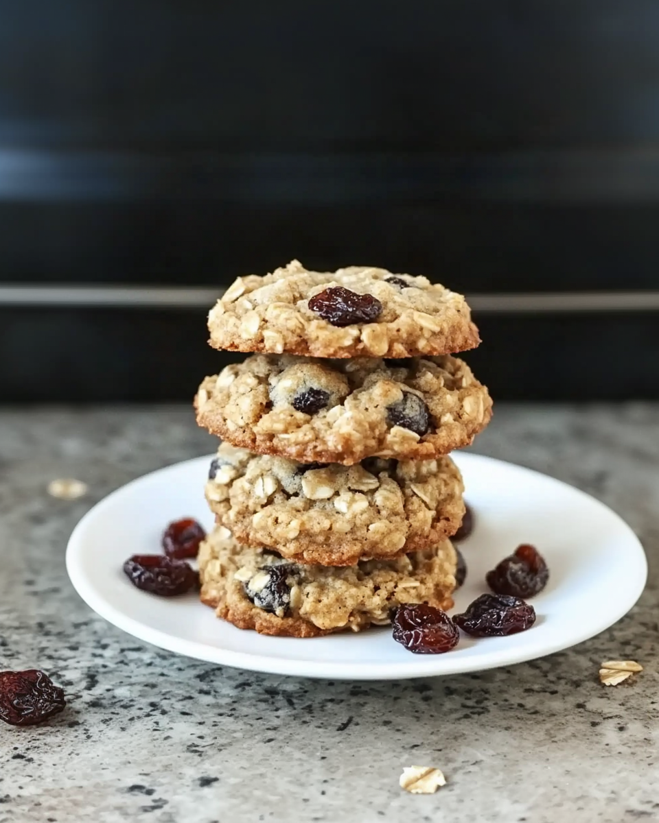 Chewy Oatmeal Raisin Cookies