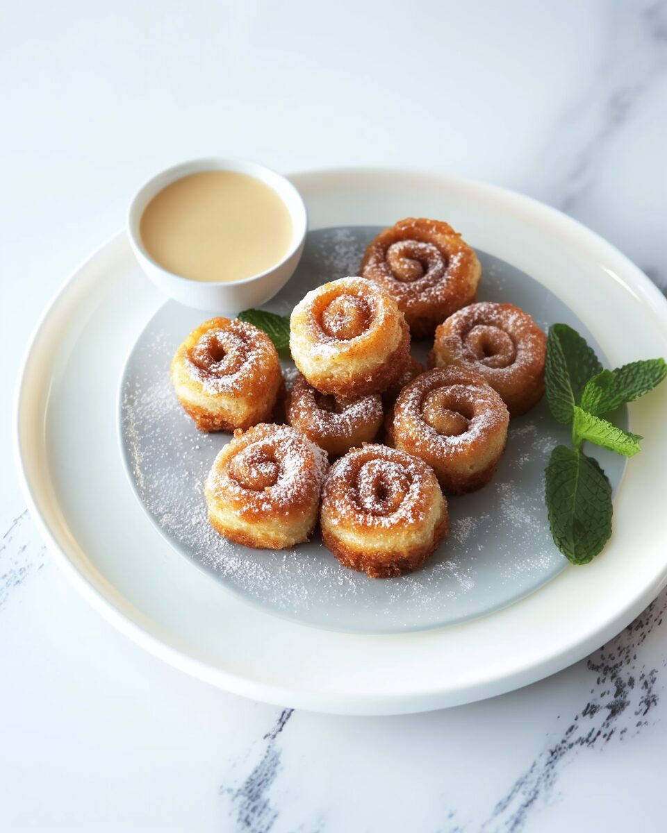 Fried Cinnamon Roll Bites