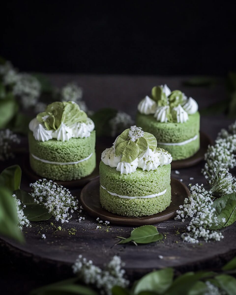 Matcha Green Tea Mini Cakes
