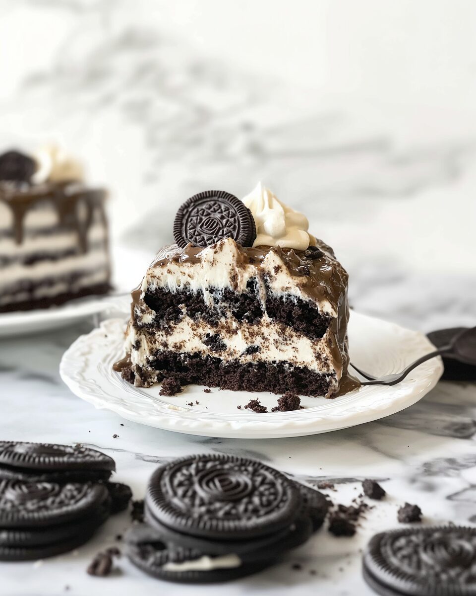 Oreo Earthquake Cake