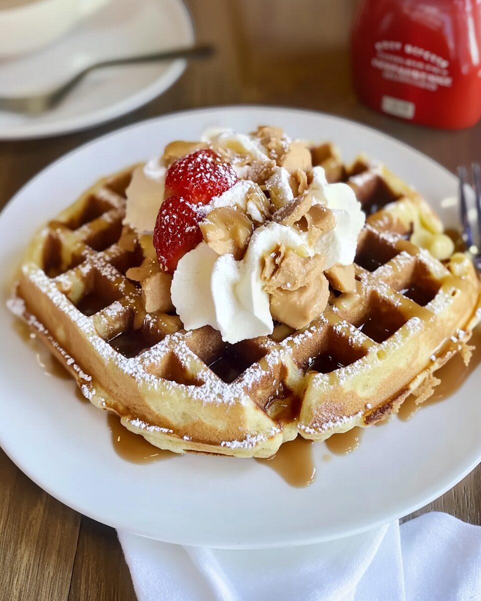 SNICKERS Peanut Butter Dessert Waffles