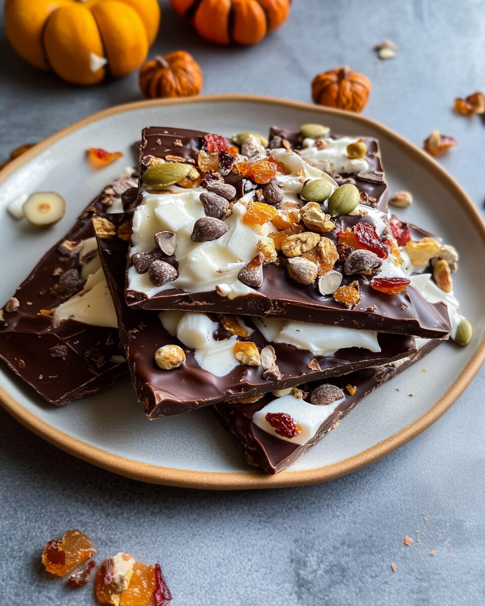 Pumpkin Spice Fall Chocolate Bark