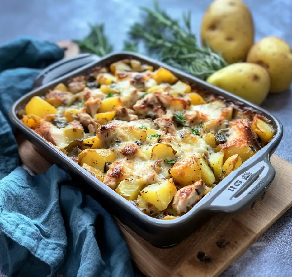 Savory Chicken Potato Casserole