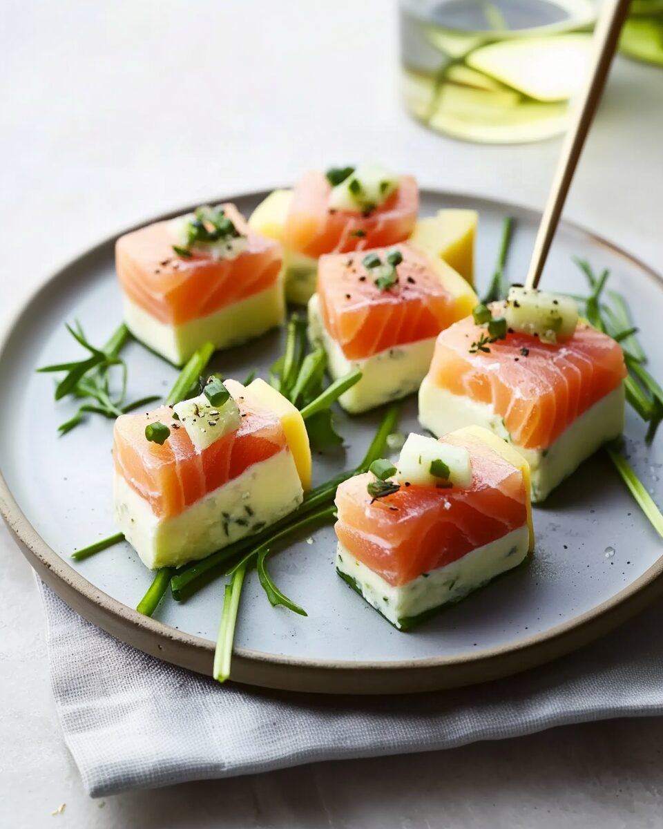Smoked Salmon and Cheese Timbale