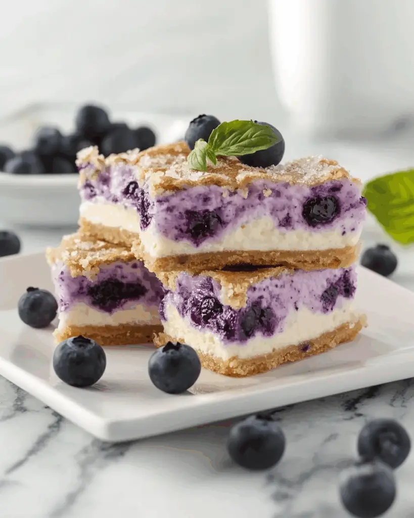 Sopapilla Blueberry Cheesecake Bars