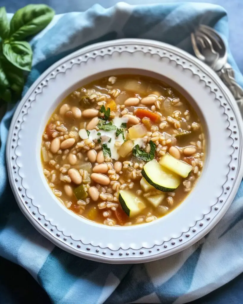 Summer Farro Soup