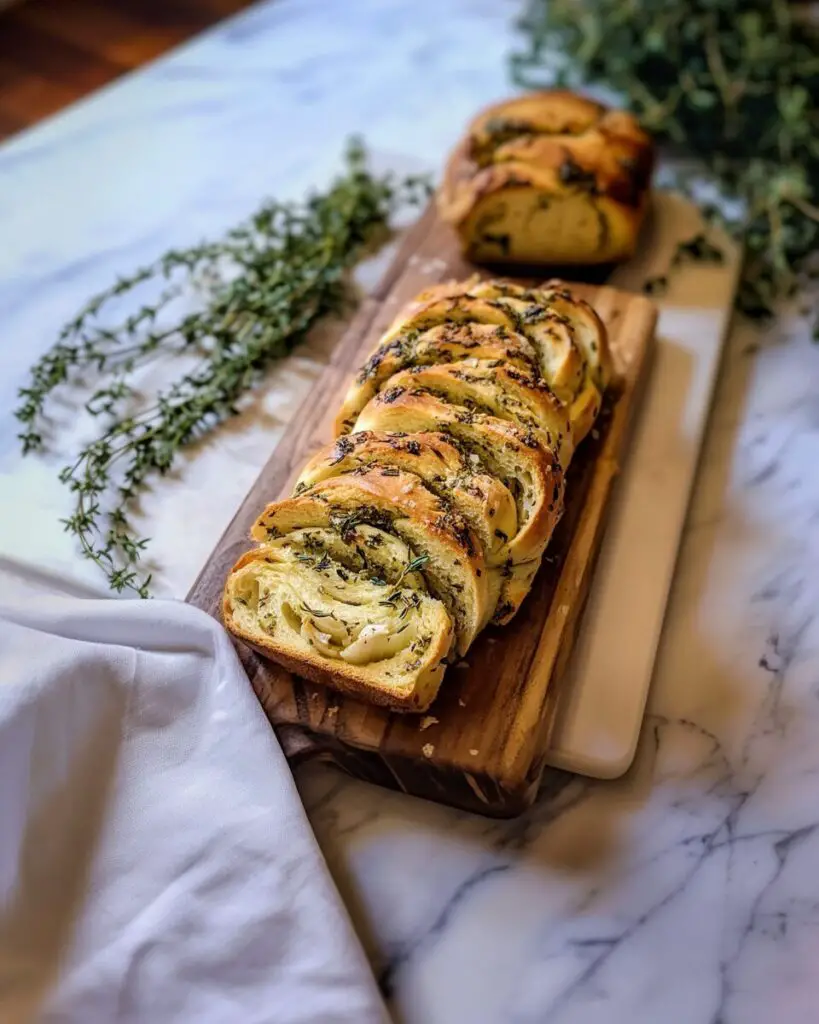 Swirled Garlic Herb Bread