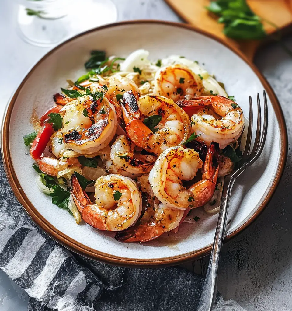 Grilled Shrimp and Shallots