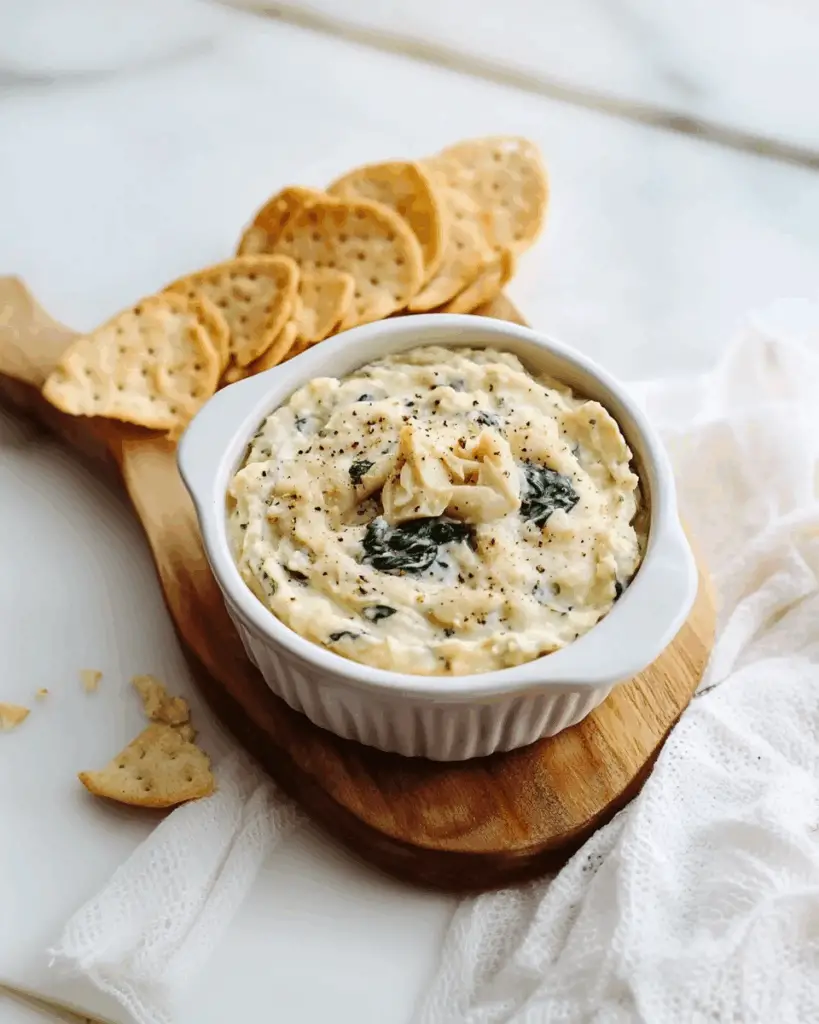 Spinach Artichoke White Bean Dip