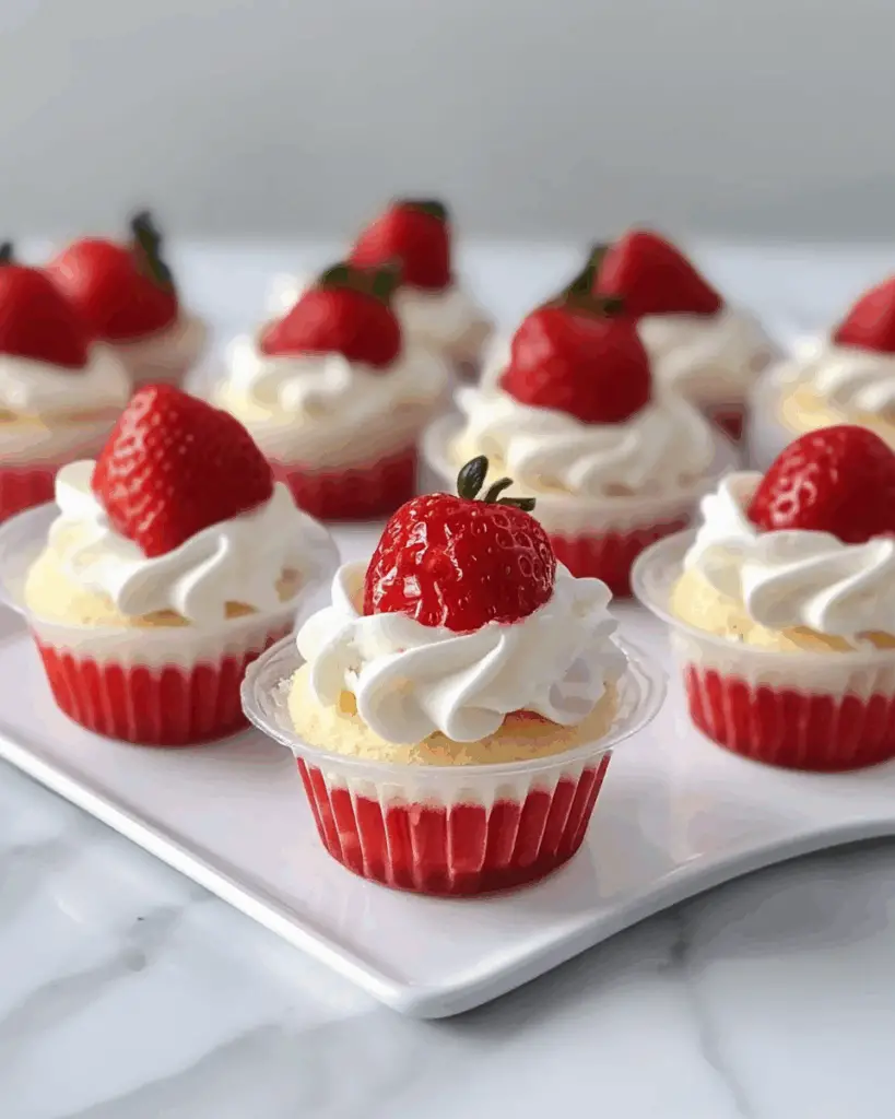 Strawberry Shortcake Dessert Cups