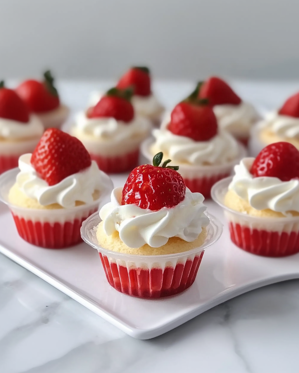 Strawberry Shortcake Dessert Cups