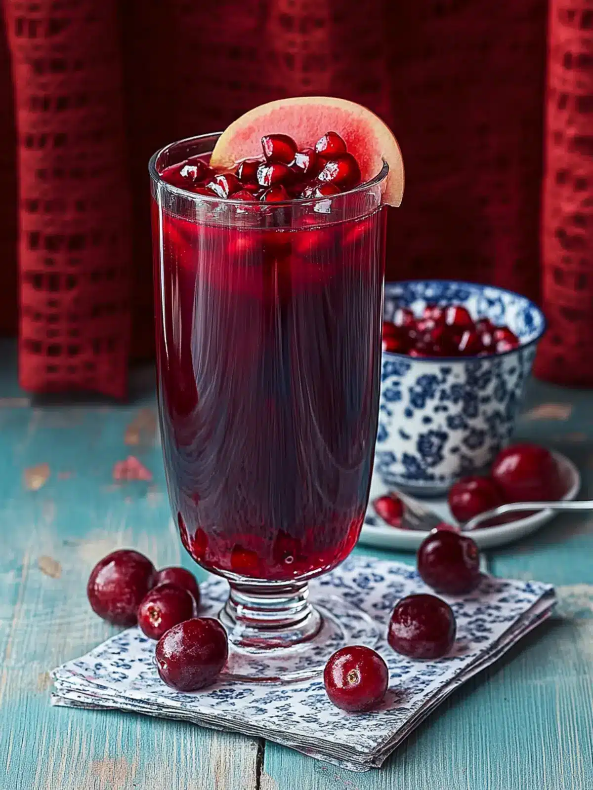 Mulled Pomegranate-Cherry Juice