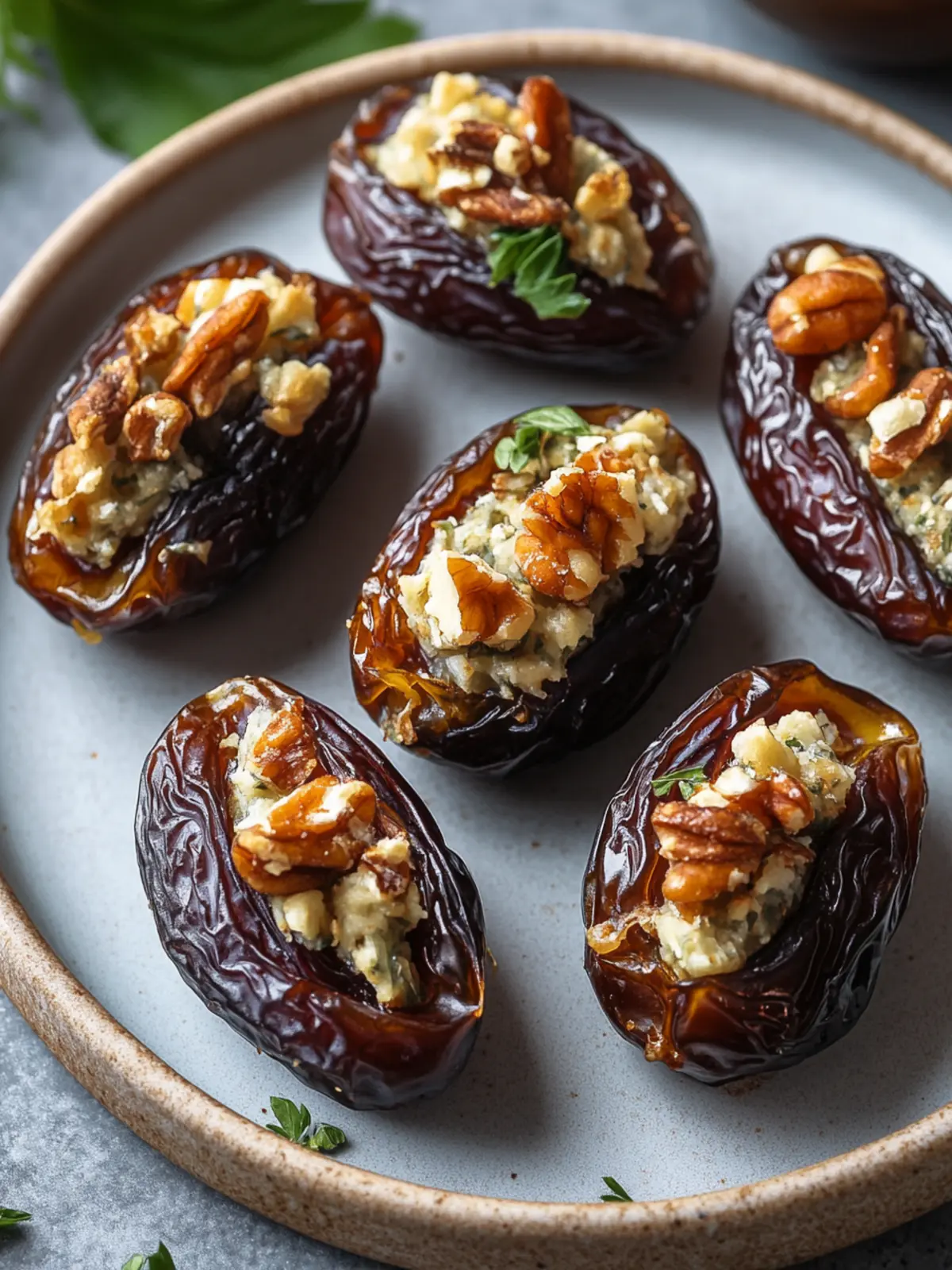 Roasted Stuffed Dates