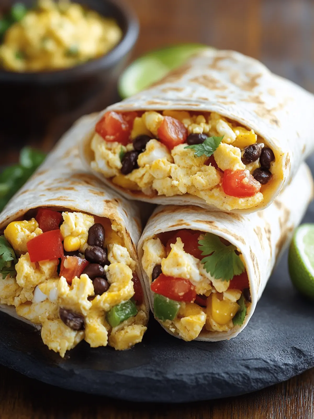 High-Protein Loaded Breakfast Burritos