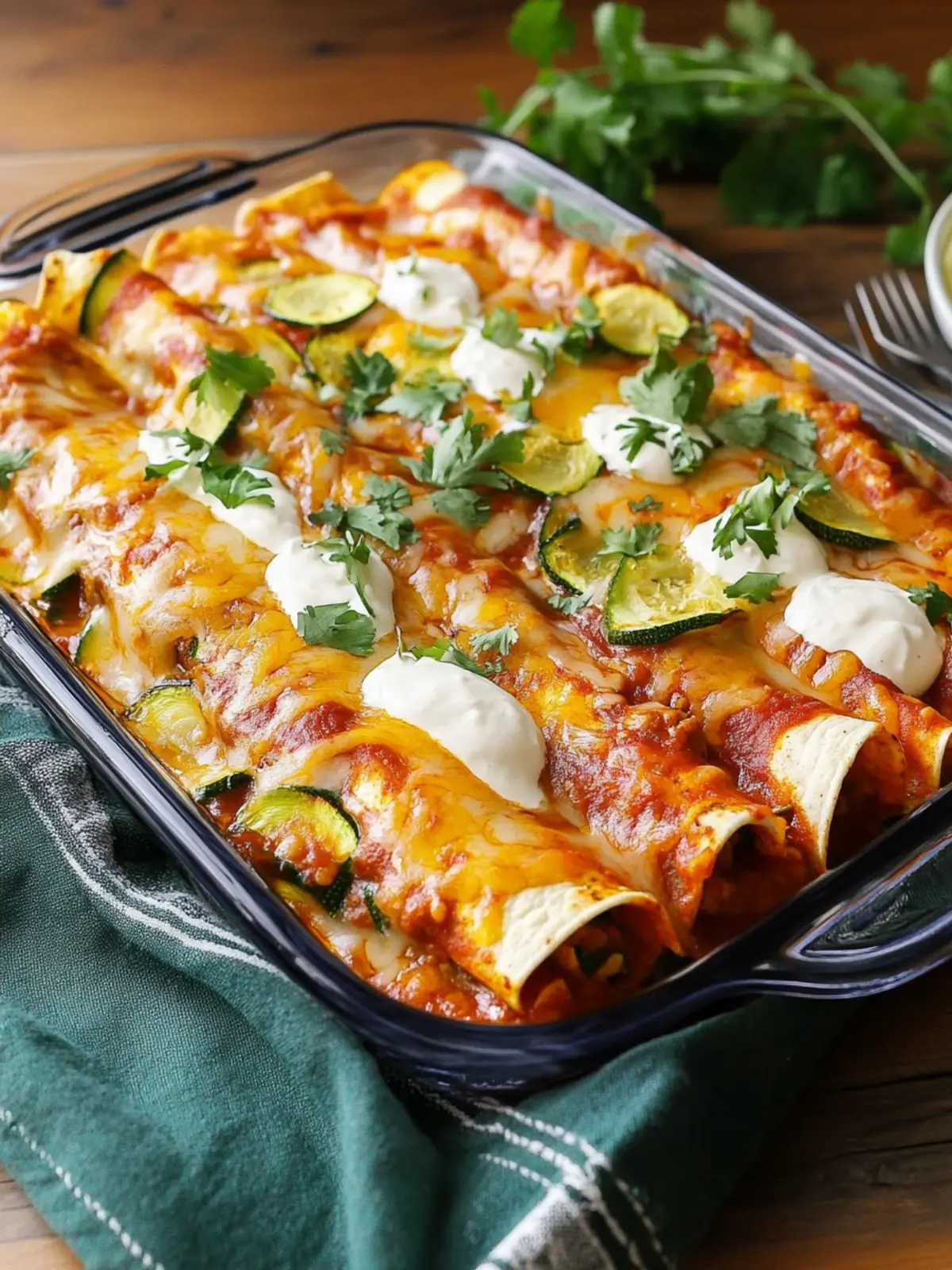 Beef Zucchini Enchiladas
