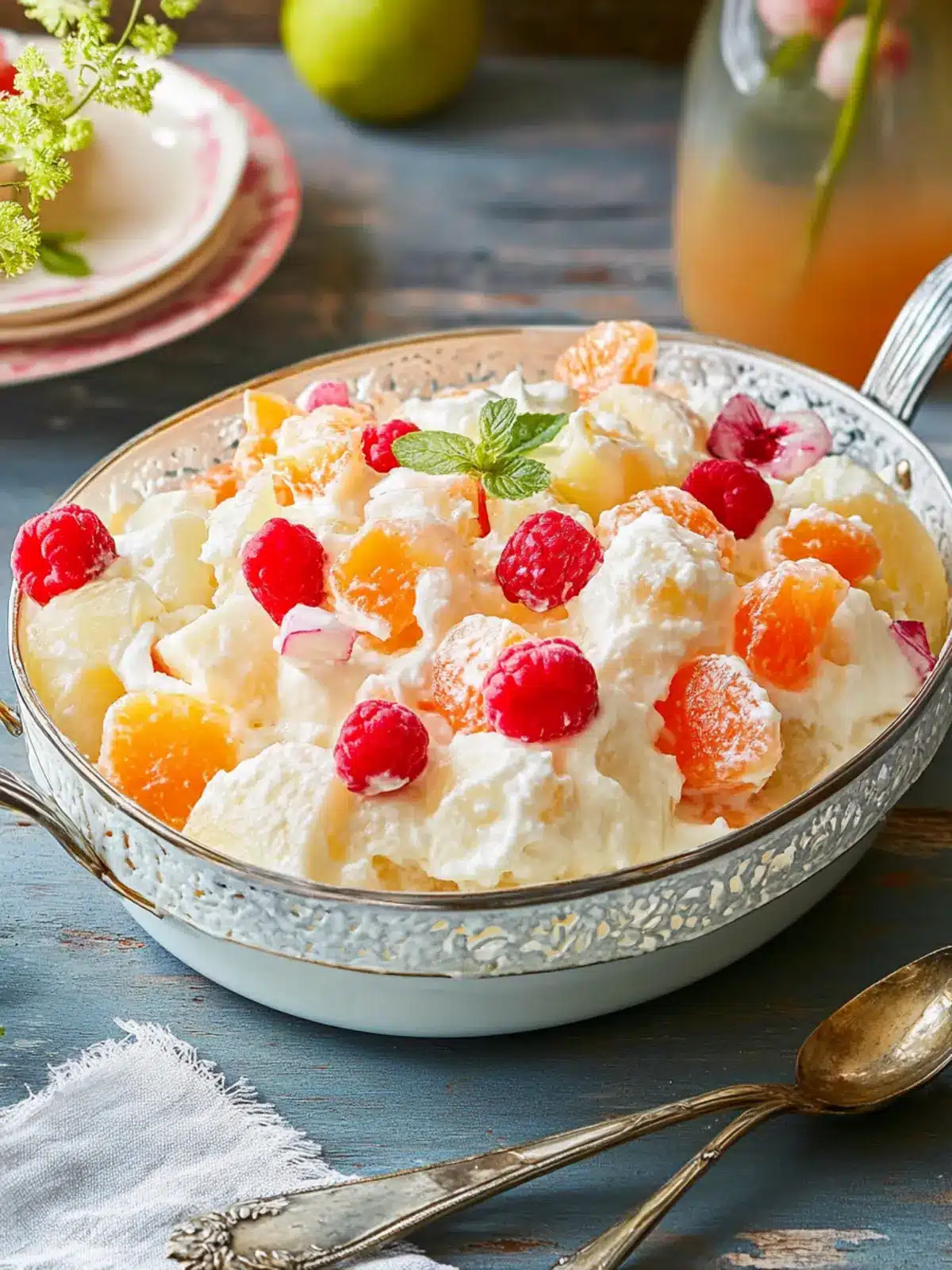 Delicious Ambrosia Salad: A Fluffy No-Bake Delight 3 Ambrosia Salad