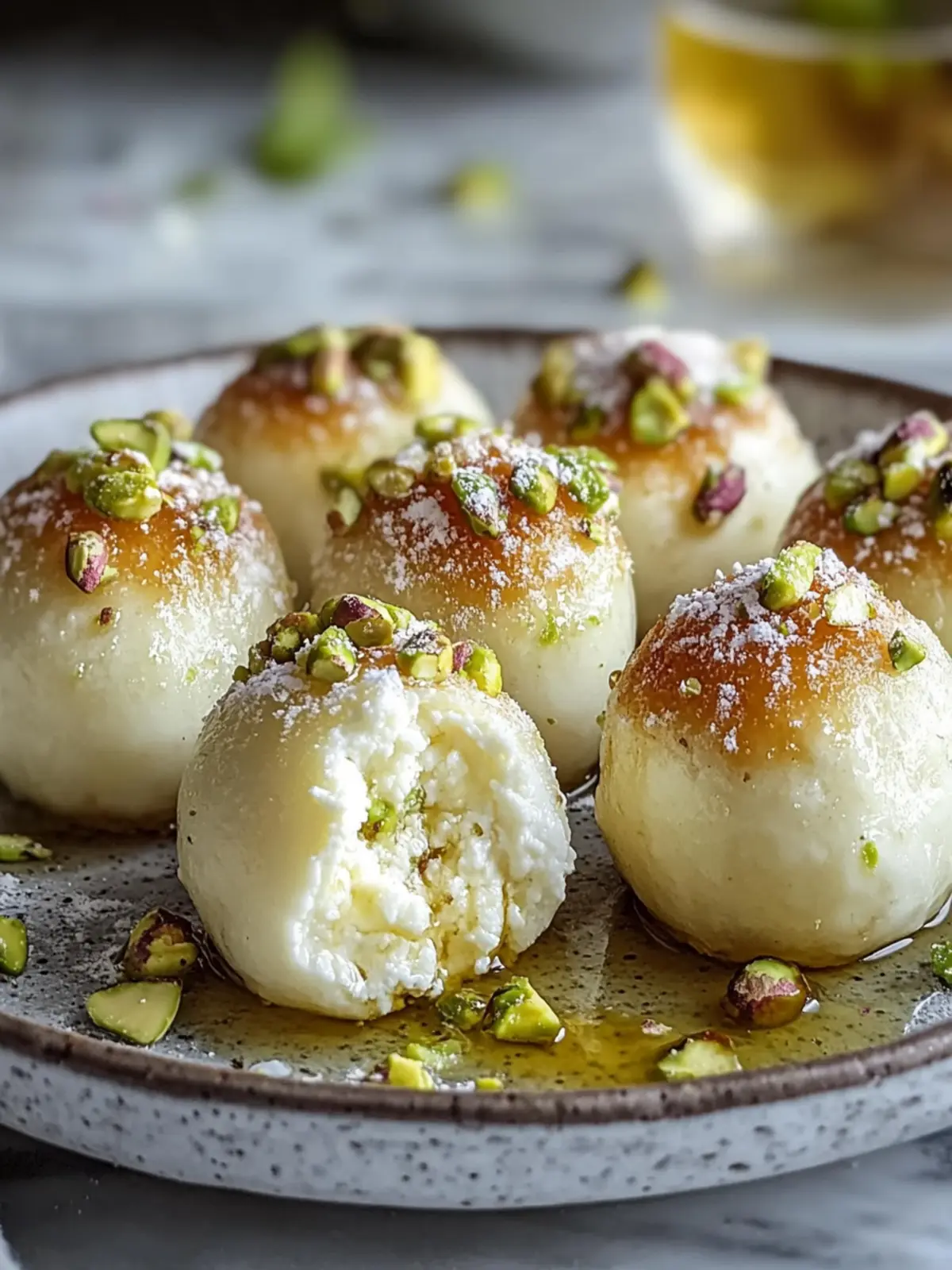 Savory Sweet Ricotta Pistachio Honey Bites You’ll Love 3 Ricotta Pistachio Honey Bites