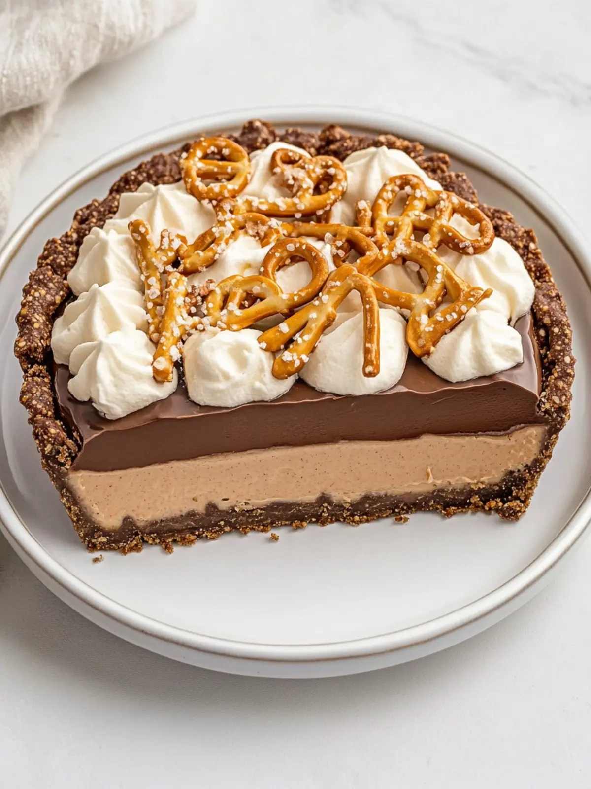 Irresistible No-Bake Peanut Butter Chocolate Pretzel Pie Delight 3 No-Bake Peanut Butter Chocolate Pretzel Pie