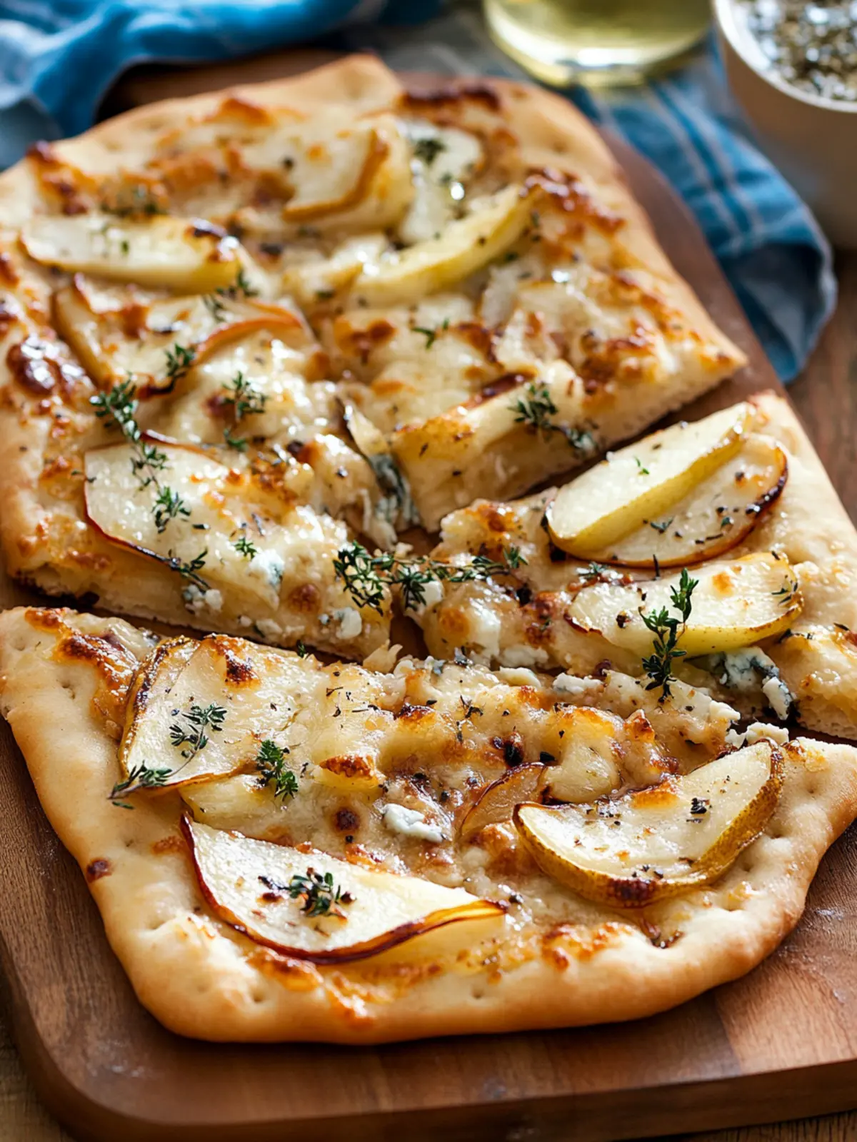 Blue Cheese and Pear Flatbread