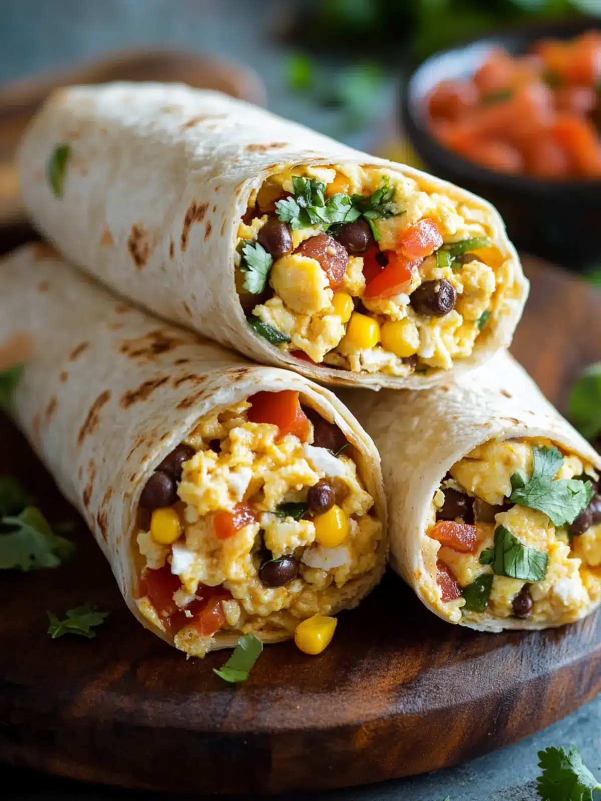 High-Protein Loaded Breakfast Burritos