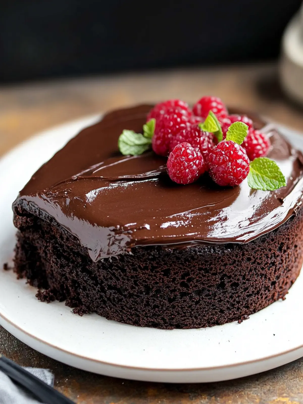 Rich Chocolate Ganache Cake