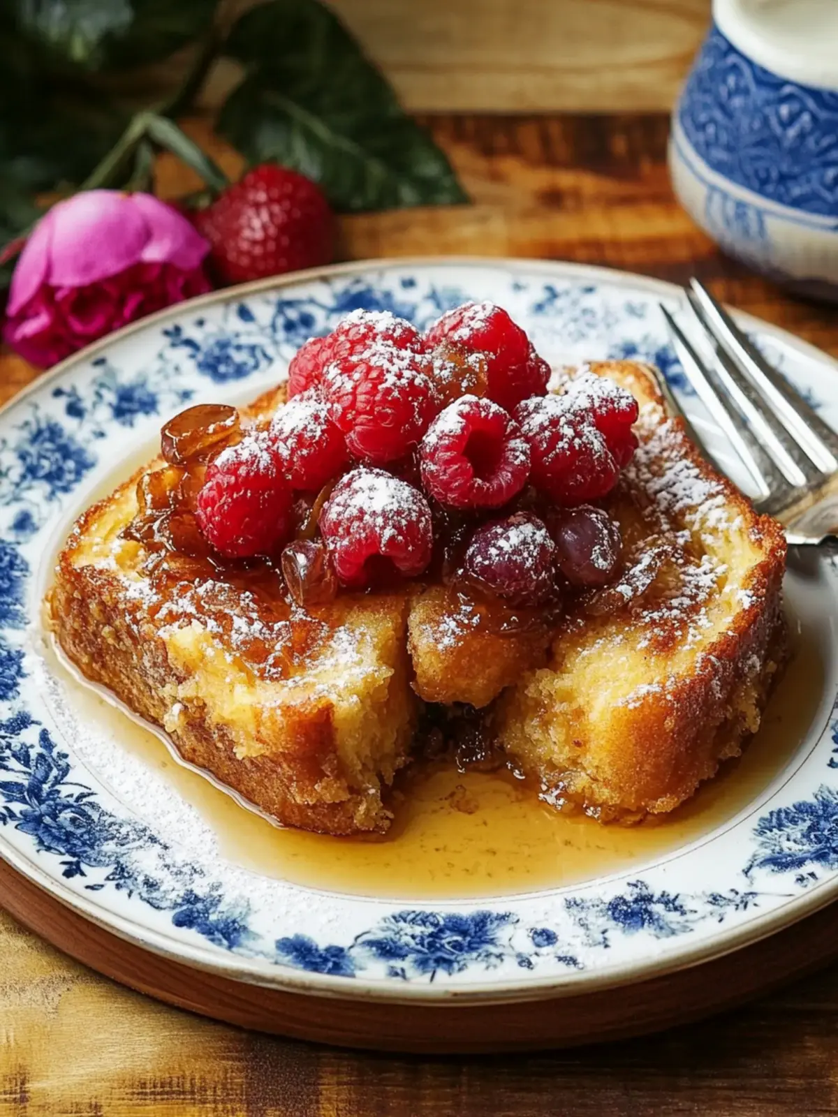 Delicious Baked French Toast Casserole with Crunchy Topping 2 Baked French Toast