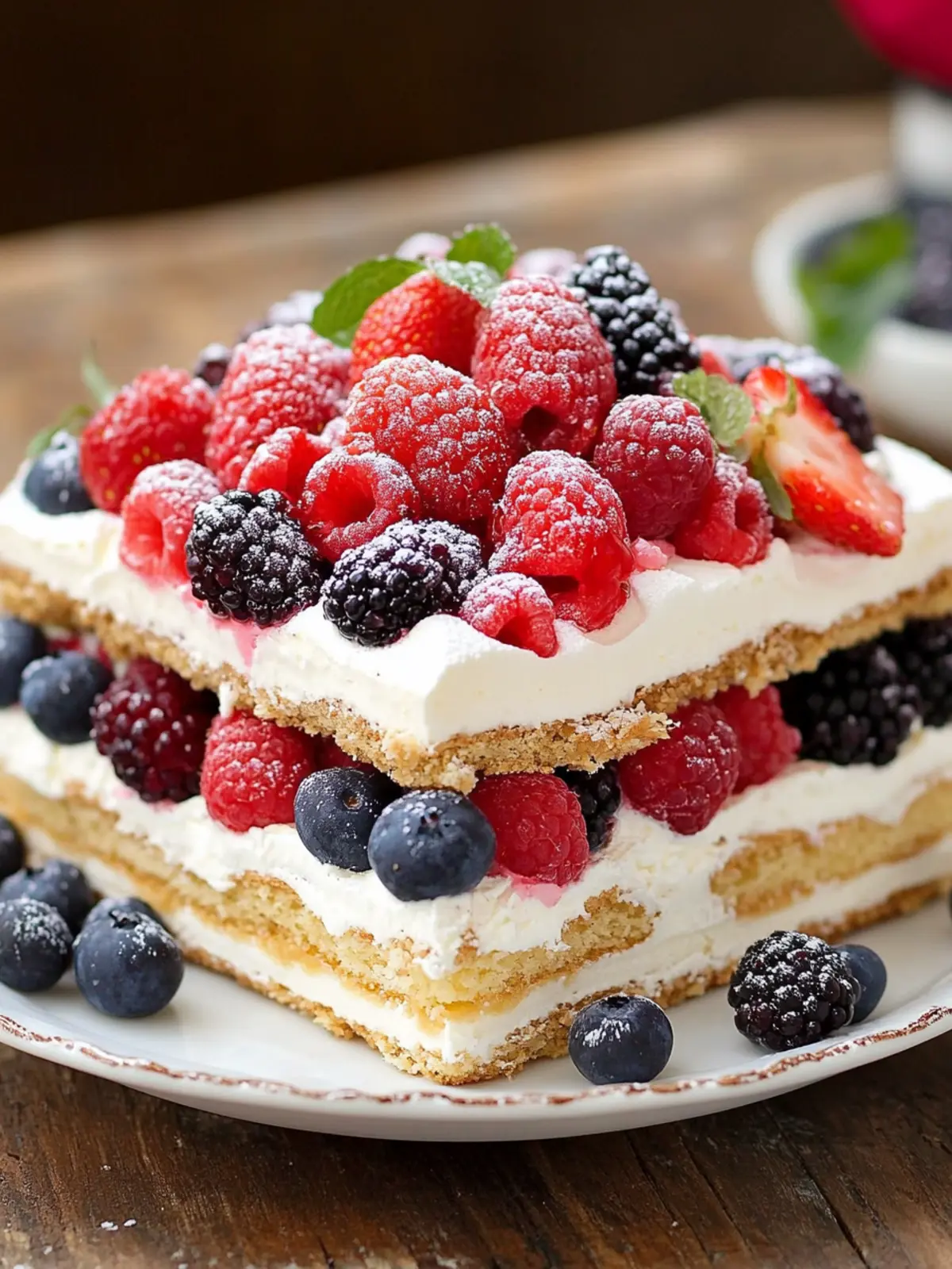 No-Bake Berry Icebox Cake