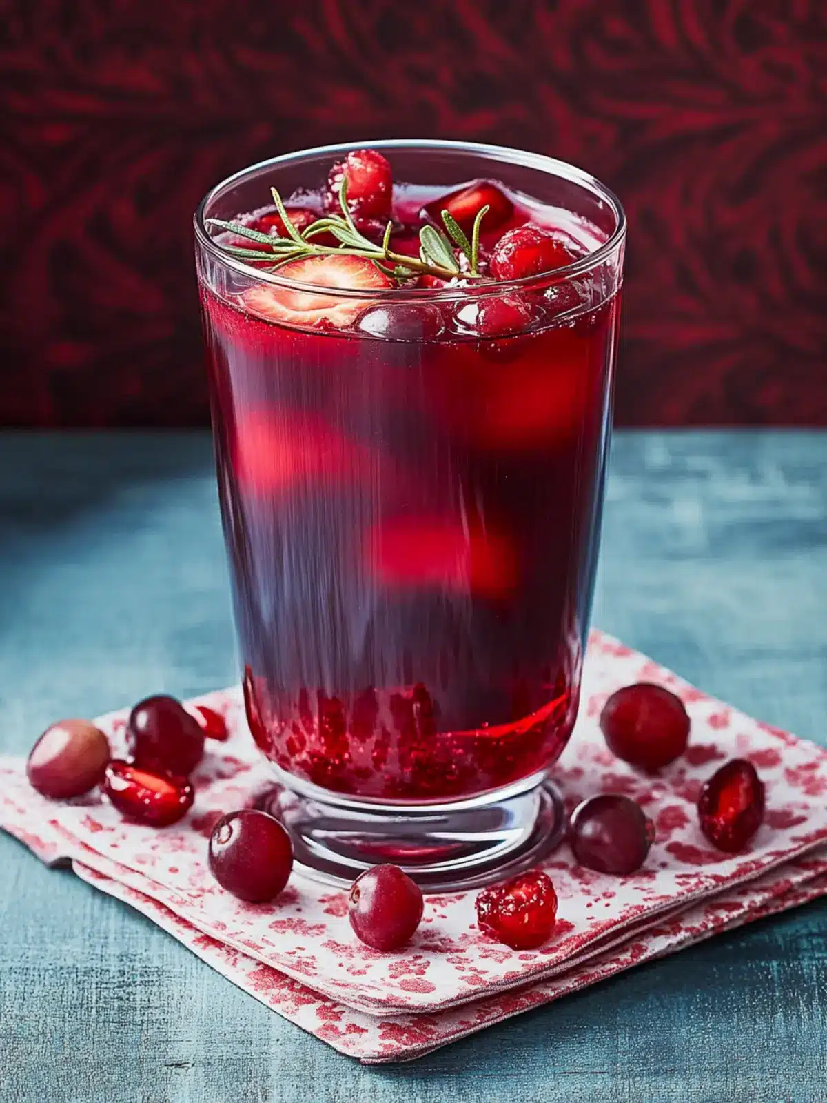 Mulled Pomegranate-Cherry Juice