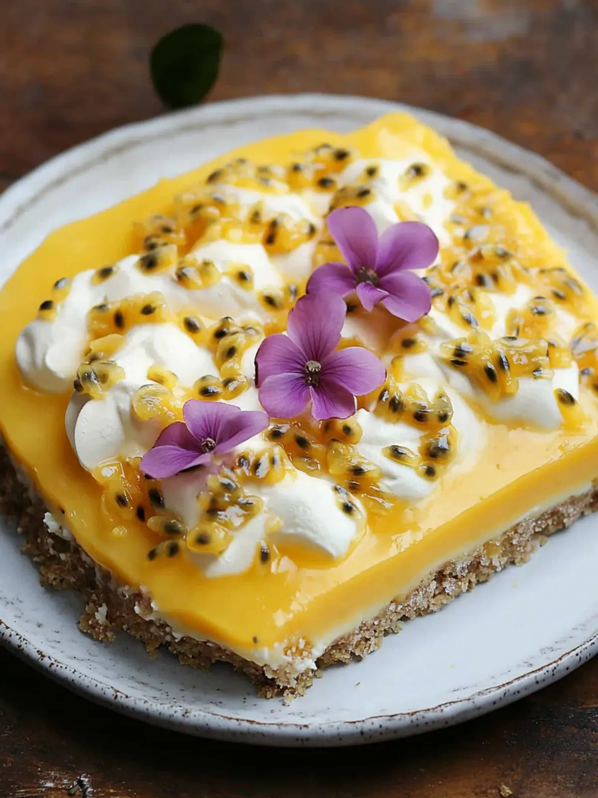 No-Bake Passion Fruit Lush Pie