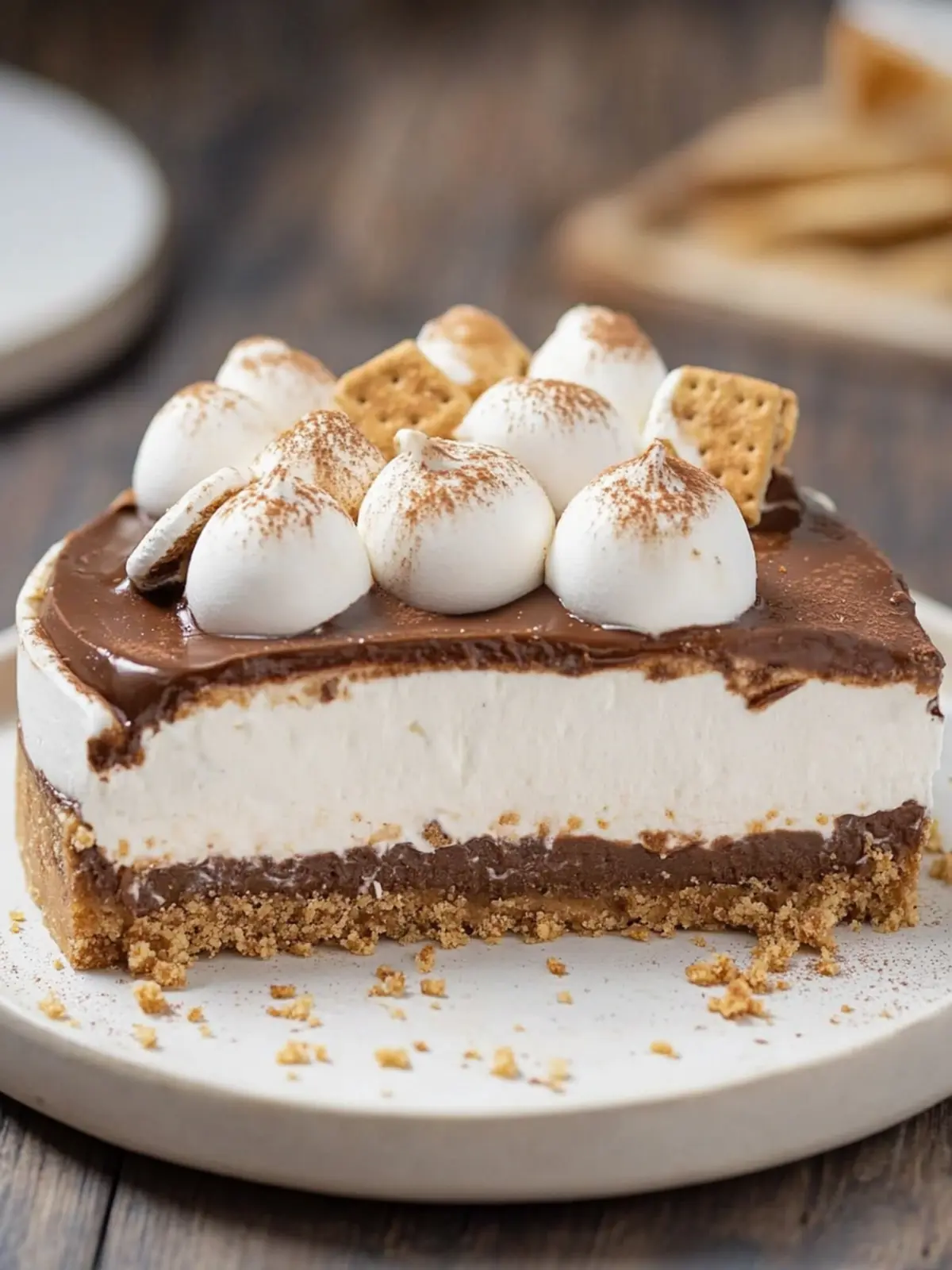 S’mores No Bake Cheesecake