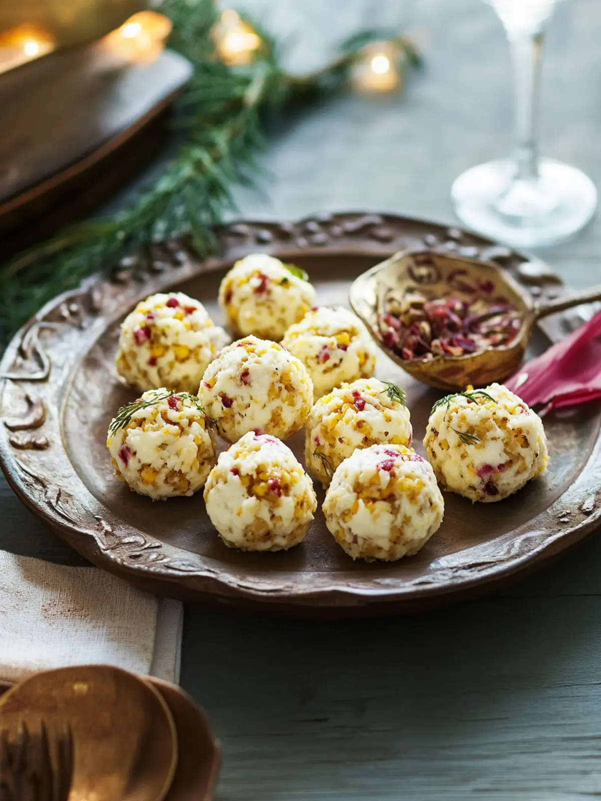 Festive Goat Cheese Balls