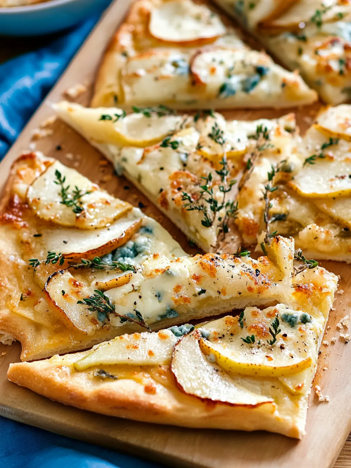 Blue Cheese and Pear Flatbread