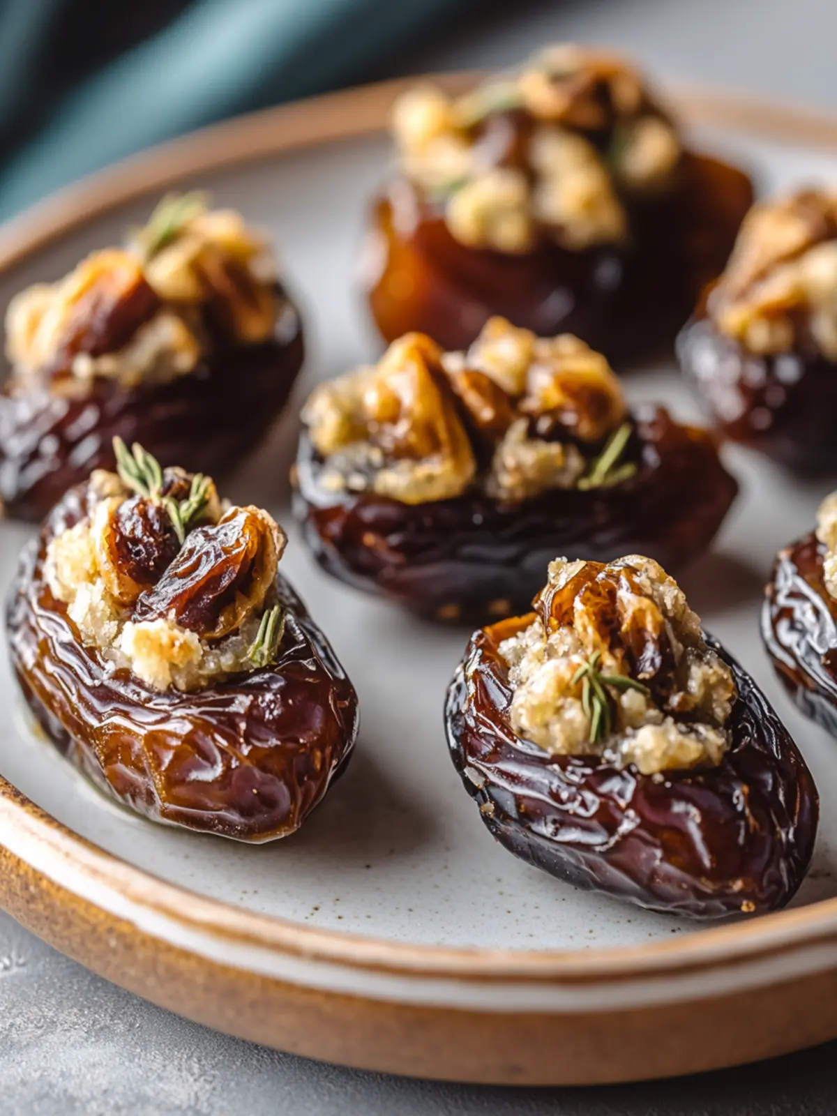 Roasted Stuffed Dates