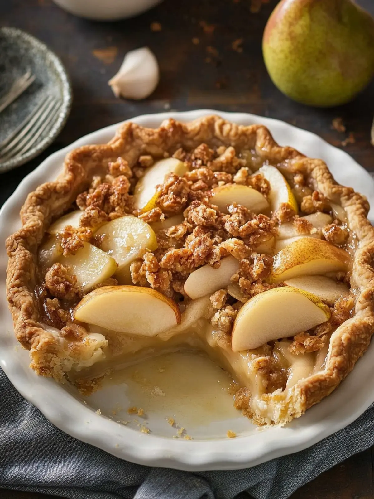 Delicious Pear Pie with Almond Streusel Your New Favorite Dessert 3 Pear Pie
