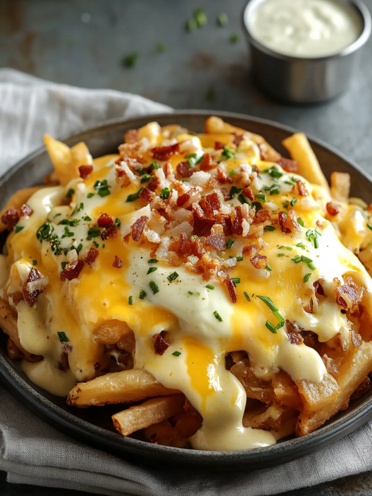 Breakfast Poutine with Hollandaise Sauce