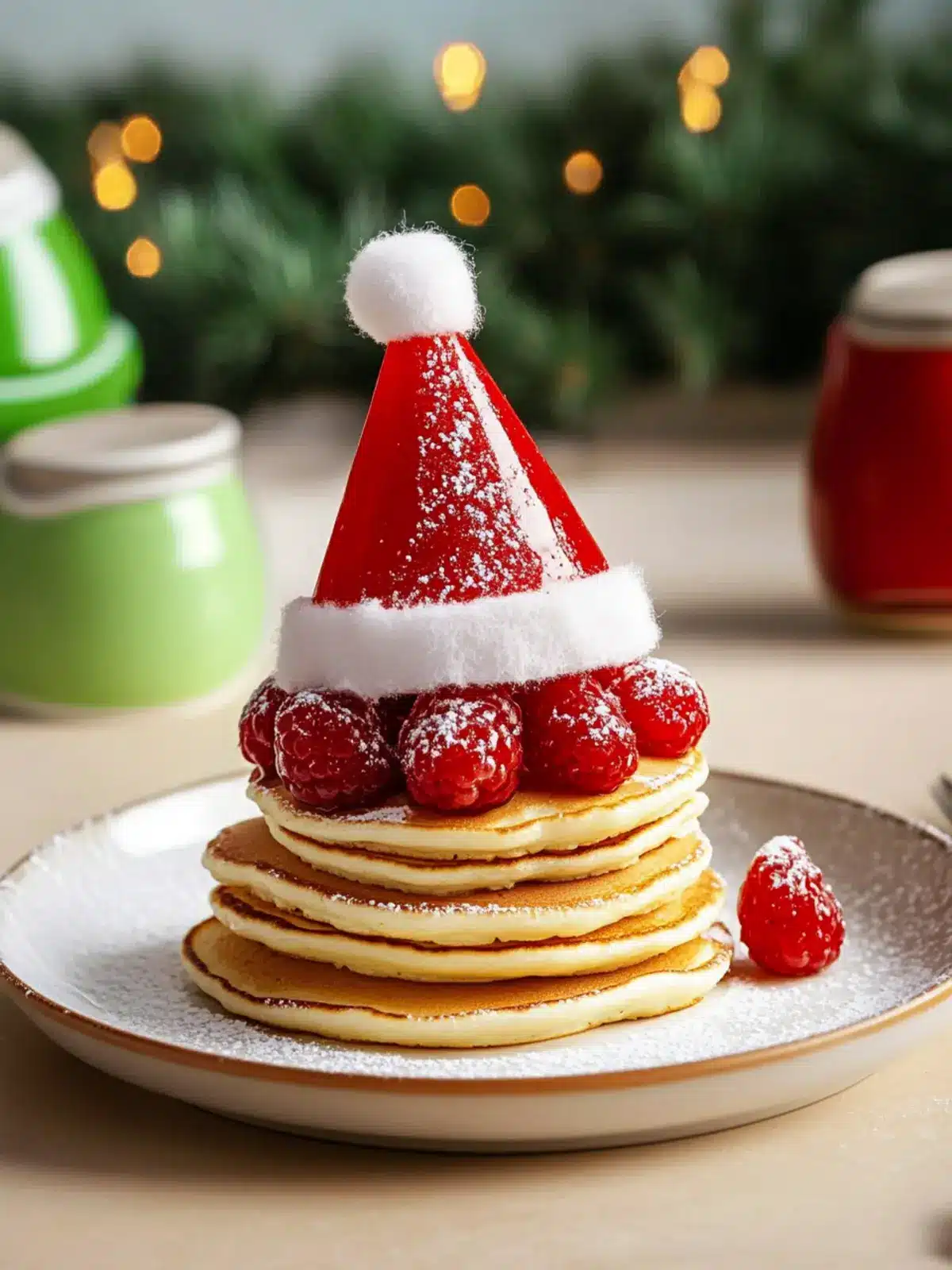 Delicious Santa Hat Pancakes for a Festive Breakfast Treat 3 Santa Hat Pancakes